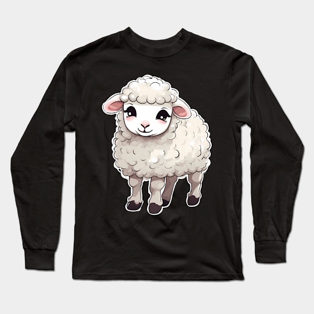 Baby Sheep Long Sleeve T-Shirt by animegirlnft